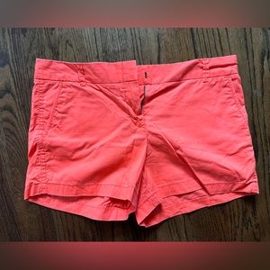 J. Crew bright orange Chino Shorts Size 14